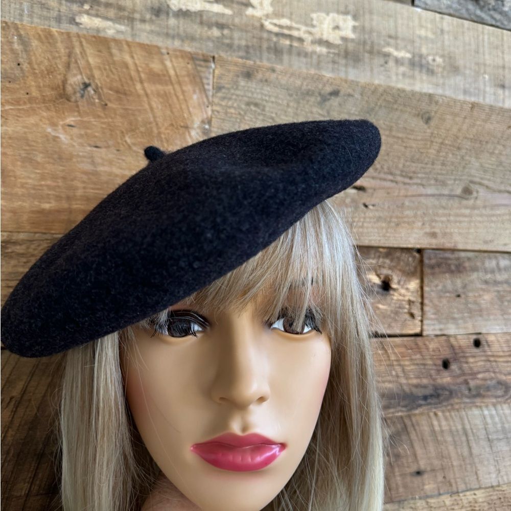 Chantaco impermeable Pure Laine made in France black Beret
